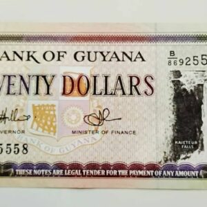 20 Dollars Guyana Banknote