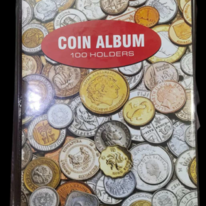 Collectible album of 100 different foreign coins