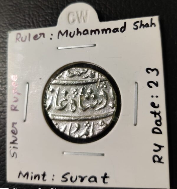 Best Collectible Condition Muhammad Shah Surat Mint RY 23 - Image 2