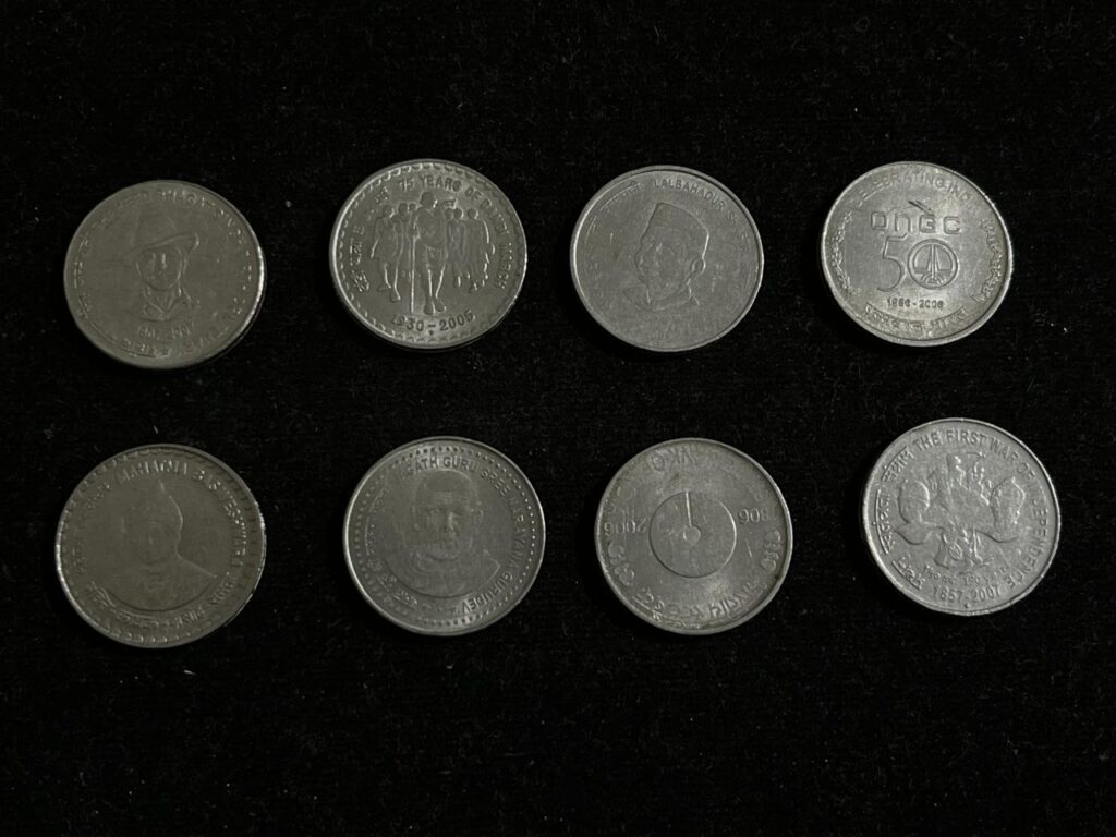 Set of 38 different 5rs commemorative coins - coinsstuff