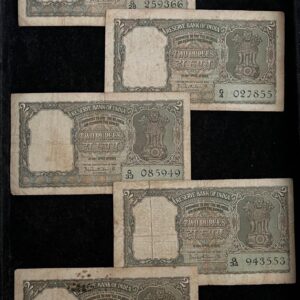 2 Rupees Olive Green Banknote