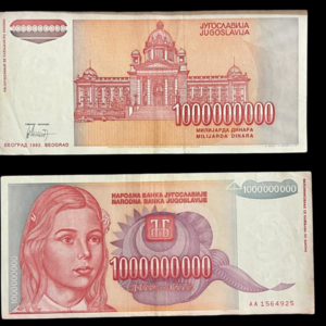 Yugoslavia 1,000,000,000 Dinars Banknote