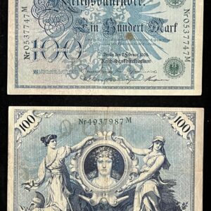 100 Mark banknote from Germany 1908