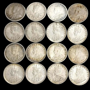 British India 1/4 Rupee Silver