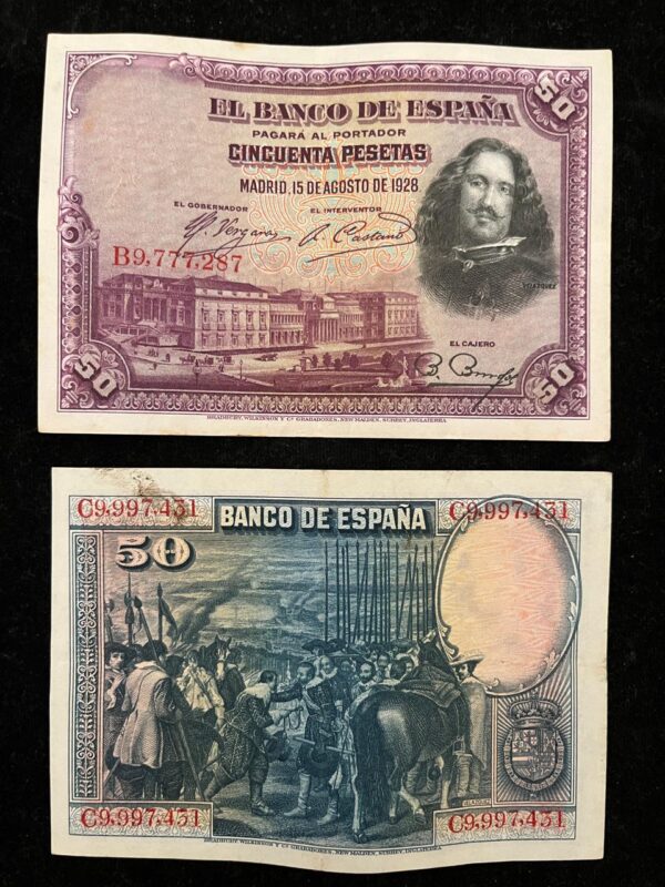 Spain Old Banknote