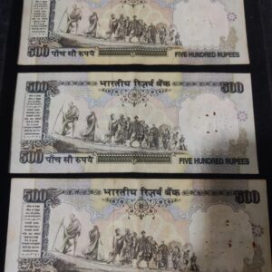 Rare 500 Rupees Gray/Blue Note