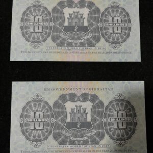 Gibraltar 10 Shillings commemorative banknote