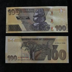 Zimbabwe 100 Dollars banknote