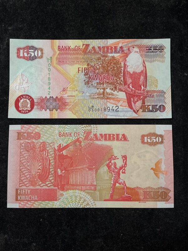 Zambia 50 Kwacha Banknote