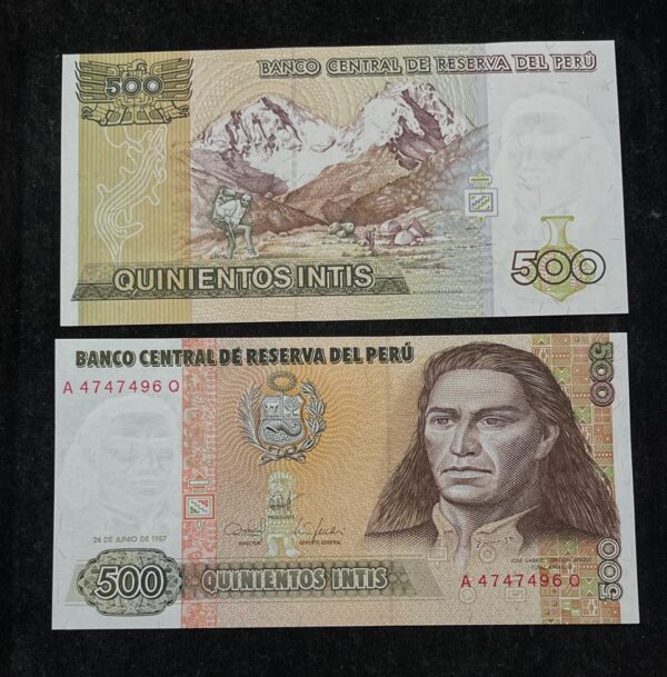 Peru 500 Intis banknote